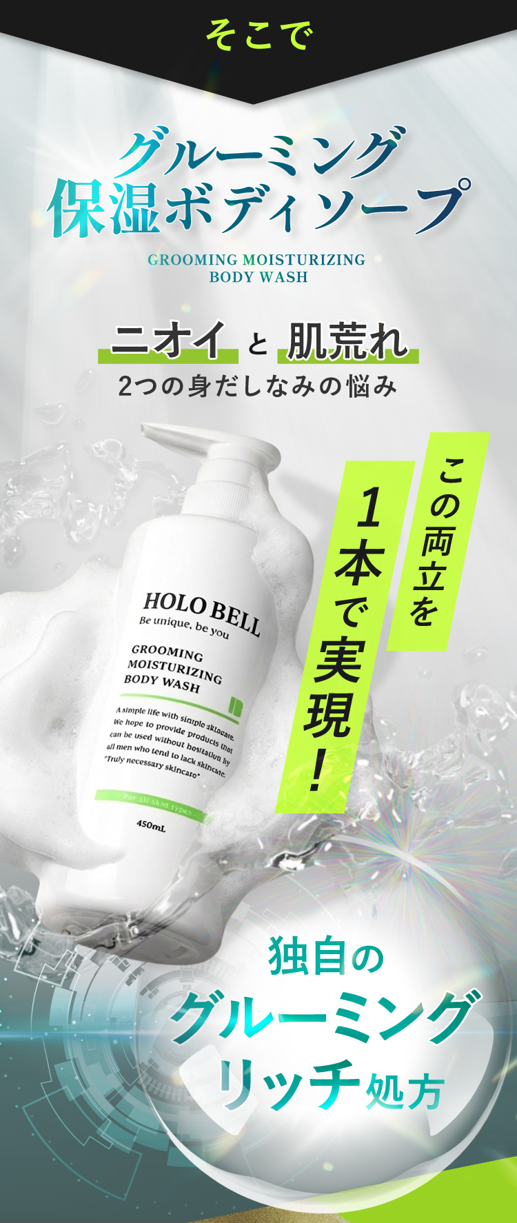 グルーミング保湿ボディソープ