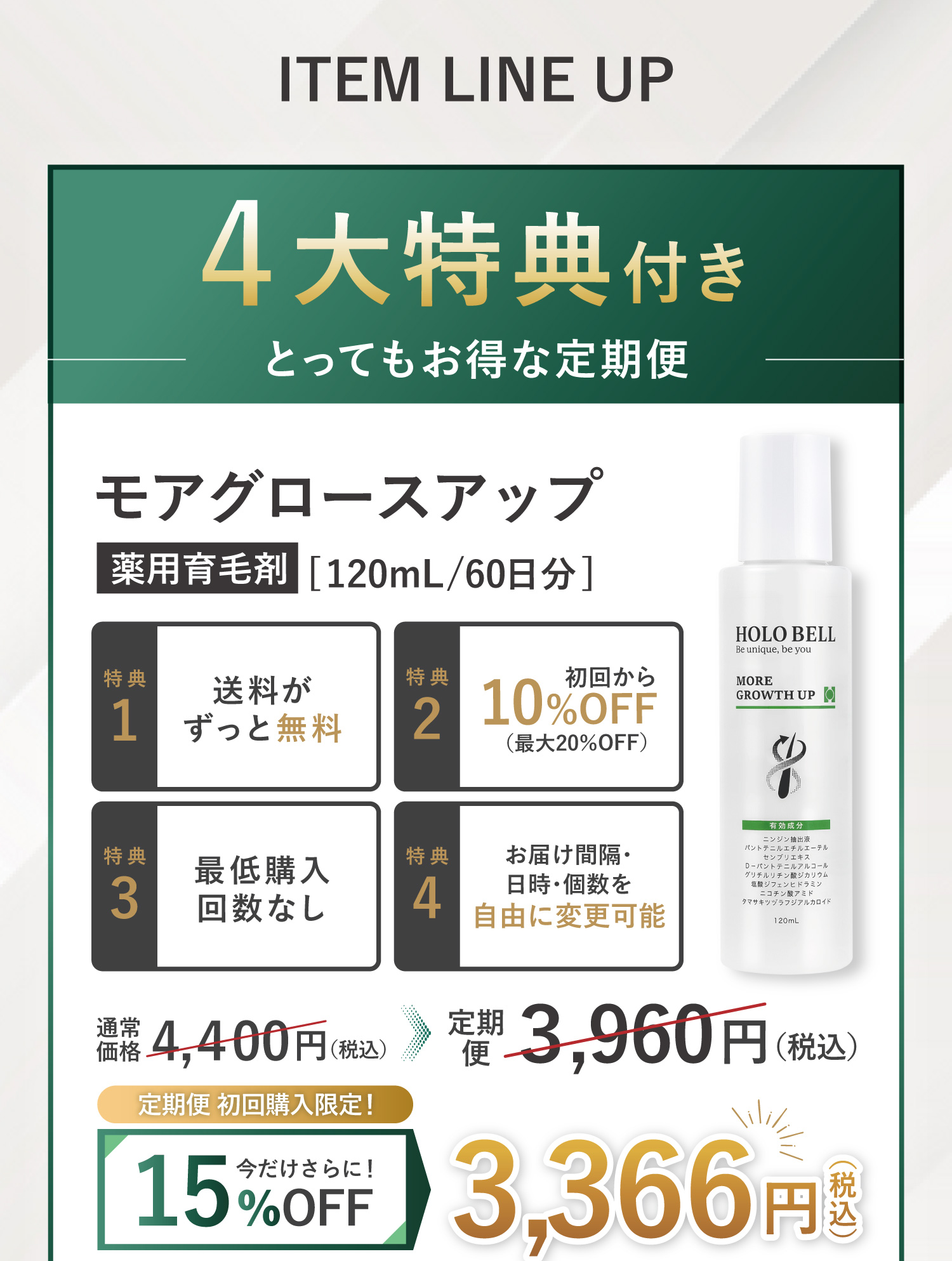 育毛剤定期便