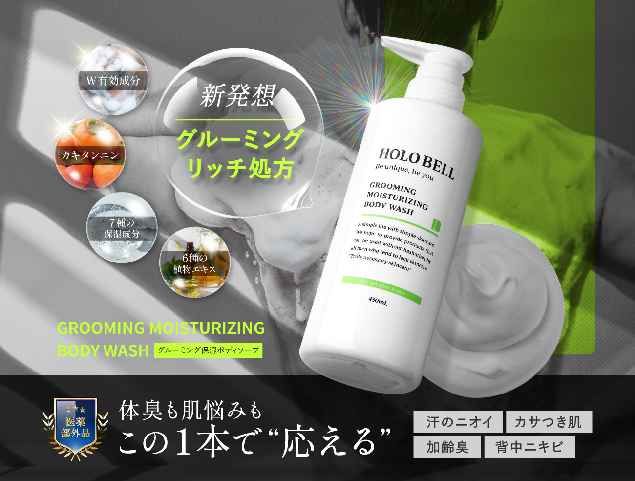 グルーミング保湿ボディソープ